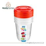 Sozali Round Set Containers Lid 1ltr Assorted