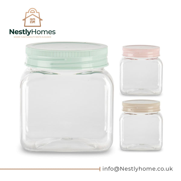 Square Canister Classic 800ml Assorted Vrm