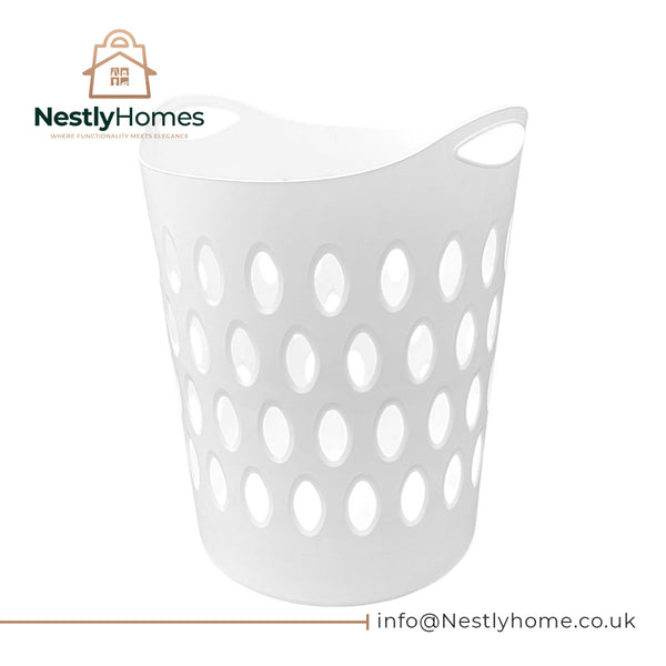 Thumbs Up Large Flexi Laundry Basket White