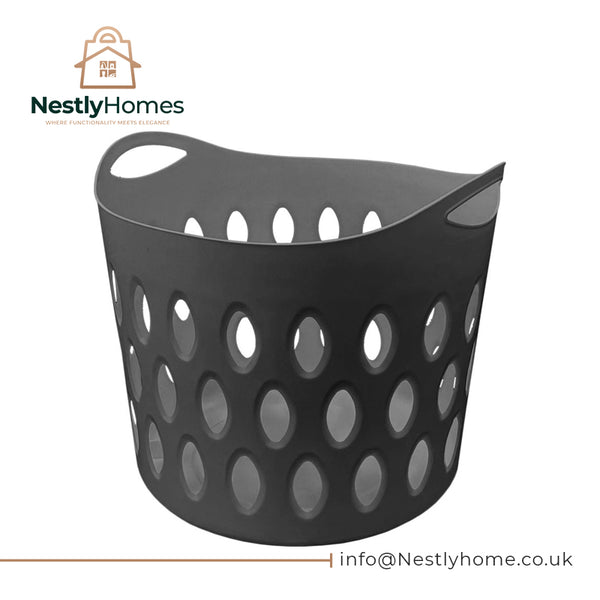 Thumbs Up Small Flexi Laundry Basket Black