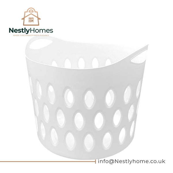 Thumbs Up Small Flexi Laundry Basket White