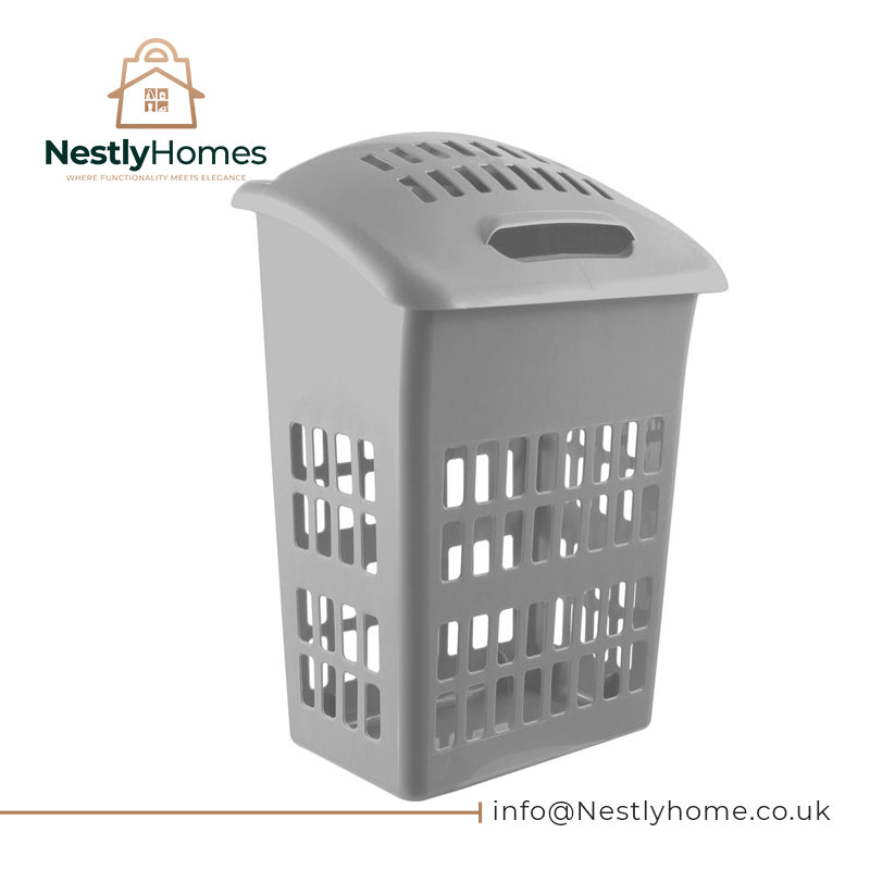 Thumbs Up Upright Laundry Basket Dark Grey