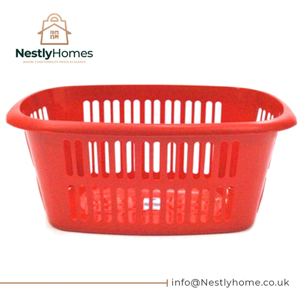 Tml Laundry Basket Rectangular Glitter Red