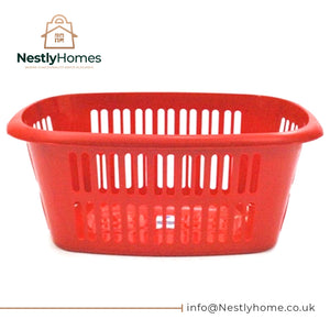 Tml Laundry Basket Rectangular Glitter Red