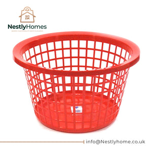 Tml Laundry Basket Round Glitter Red
