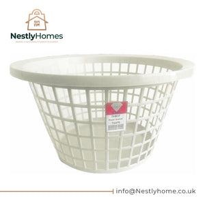 Tml Laundry Basket Round Taupe