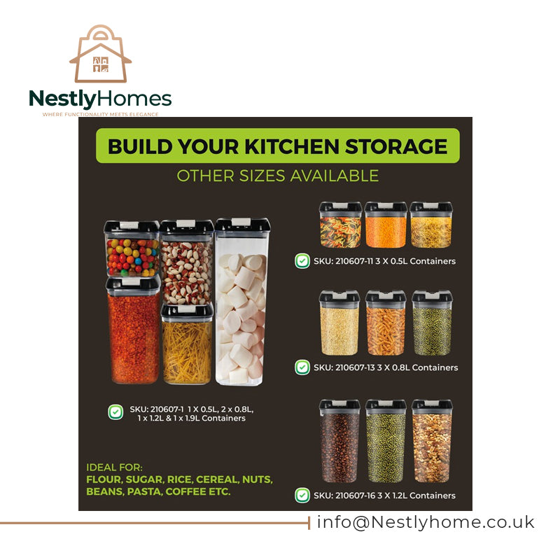 Top 3 Plastic Food Storage Containers 0.5ltr 3pcs