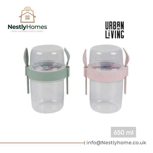 Urban Living Lunch Box with Cutlery 650ml