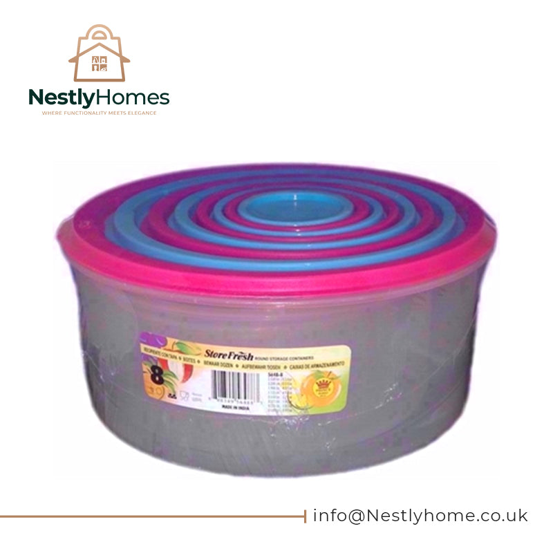 Vpl Prince Set 8 Round Food Box