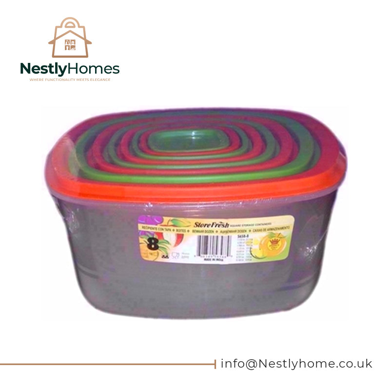 Vpl Prince Set 8 Square Food Box