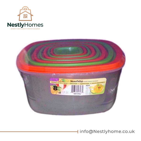 Vpl Prince Set 8 Square Food Box