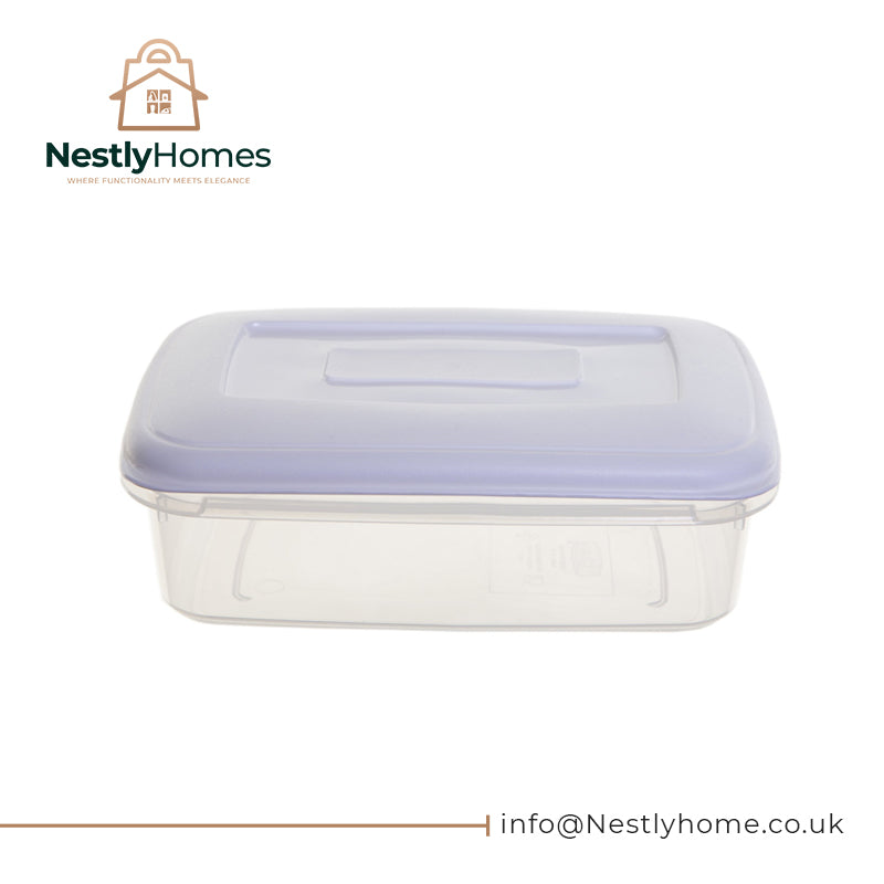 Whitefurze Food Storage Box White 0.8lt