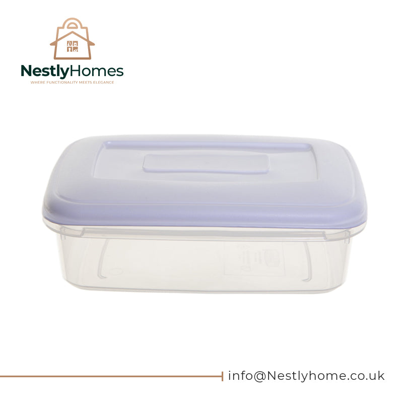 Whitefurze Food Storage Box White 1.5ltr